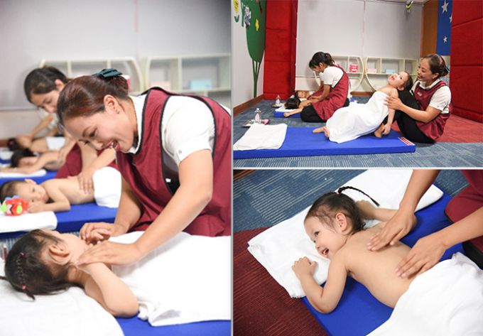 Massage l&agrave; liệu ph&aacute;p gi&uacute;p trẻ ph&aacute;t triển cả về thể chất, tr&iacute; tuệ v&agrave; t&igrave;nh cảm