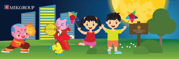  Tranh vẽ chủ đề Trung thu d&agrave;nh cho cư d&acirc;n nh&iacute; tại Imperia Garden tham gia t&ocirc; m&agrave;u