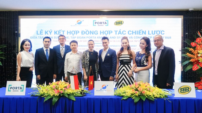 Sunshine Group chính thức hợp tác với thương hiệu cửa Porta hàng đầu Châu Âu