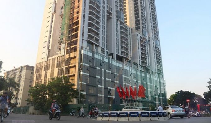 Vi phạm về PCCC tại công trình “Tòa nhà New Skyline”.