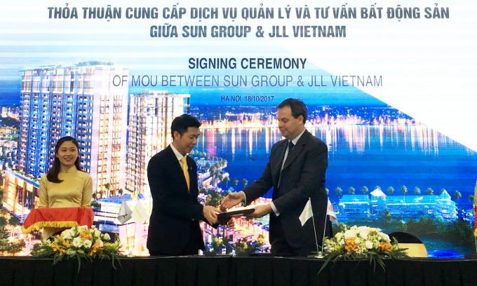  Tập đo&agrave;n Sun Group ch&iacute;nh thức k&yacute; hợp t&aacute;c với Tập đo&agrave;n Jones Lang LaSalle Incorporated 