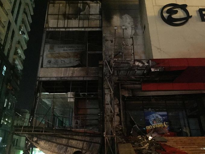 Hiện trường vụ ch&aacute;y