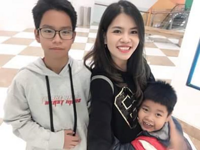 3 mẹ con Nguyễn Hoàng Phương