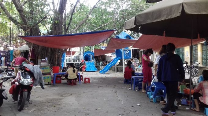 Đống Đa - Hà Nội Không gian khu vui chơi tập thể, biến thành khu kinh doanh