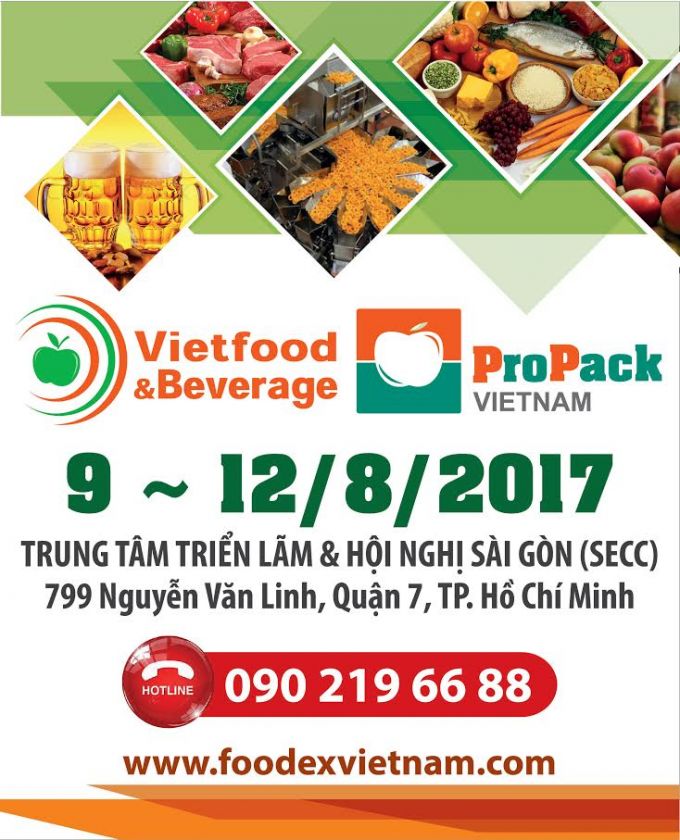 THƯ MỜI GIAO THƯƠNG VỚI CÁC DOANH NGHIỆP NƯỚC NGOÀI TẠI VIETFOOD  BEVERAGE - PROPACK 2017