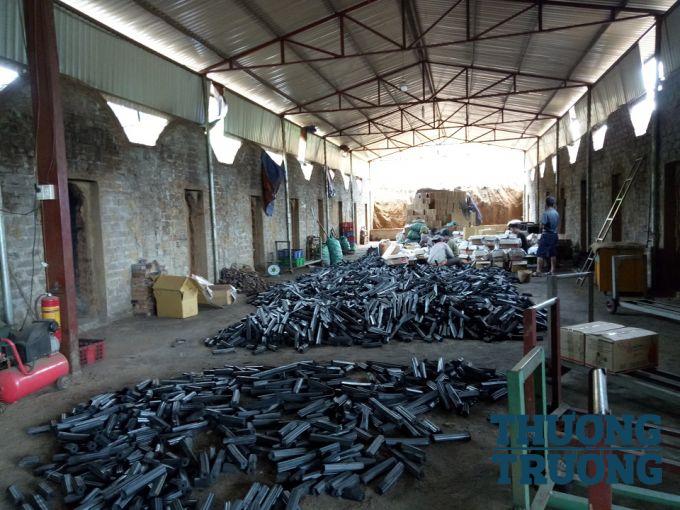 cơ sở sản xuất than sạch Đức Thủy đang hoạt động