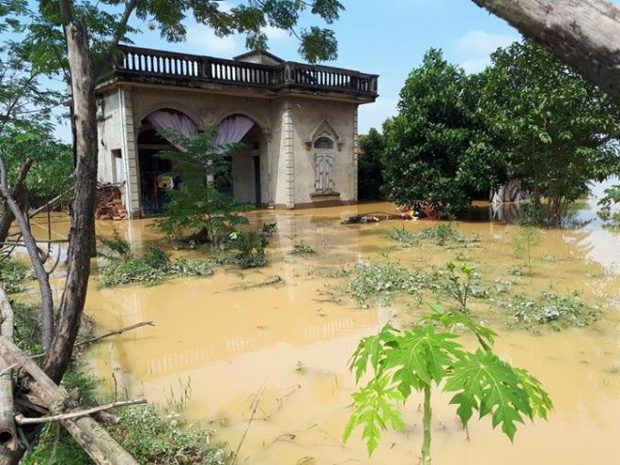 tại x&atilde; t&acirc;n tiến c&oacute; hơn 100 hộ bị ngập
