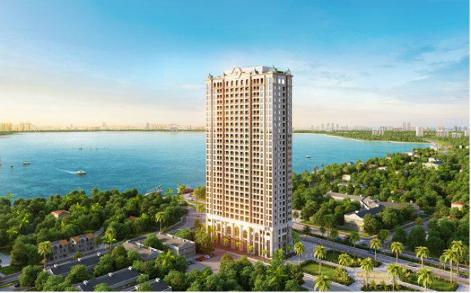 Phối cảnh dự &aacute;n D&rsquo;. El Dorado với bề ngo&agrave;i thiết kế theo phong c&aacute;ch ch&acirc;u &Acirc;u T&acirc;n Cổ điển.