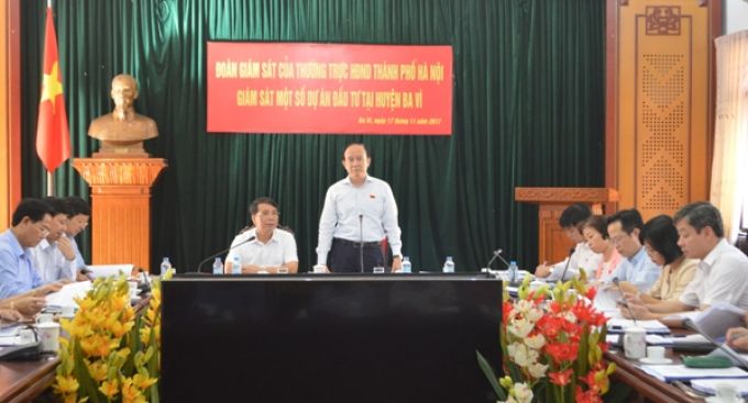 Ph&oacute; Chủ tịch Thường trực HĐND th&agrave;nh phố H&agrave; Nội Nguyễn Ngọc Tuấn kết luận tại buổi gi&aacute;m s&aacute;t