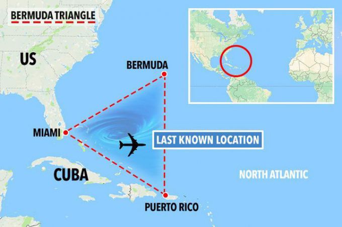Máy bay dân sự Mỹ mất tích ở khu vực  Tam giác quỷ Bermuda