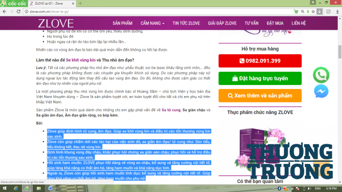 Sản phẩm Zlove giúp định hình tử cung, âm đạo, điều trị tổn thương vùng kín, giúp chấm dứt các tác hại của việc sinh đẻ