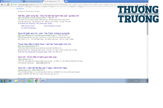 TPCN Gout AZ được t&igrave;m kiếm tr&ecirc;n google với cam kết 
