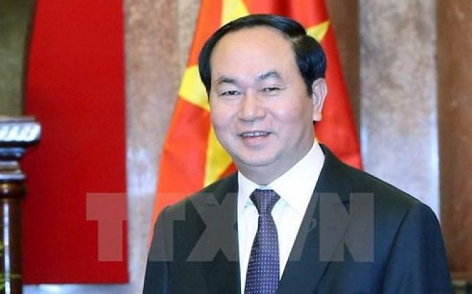 Chủ tịch nước Trần Đại Quang. (Ảnh: TTXVN)