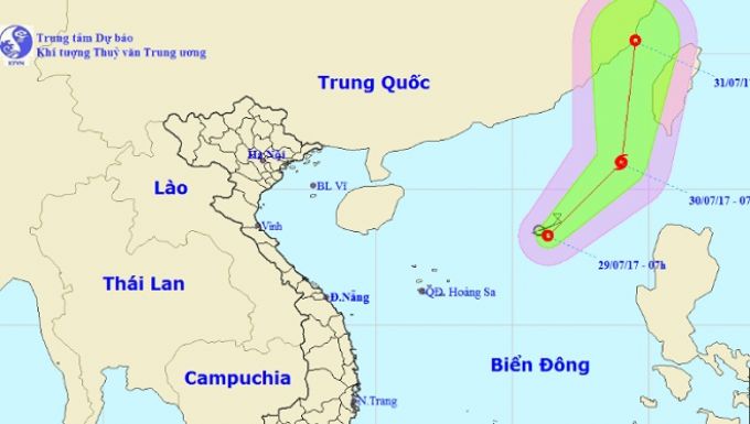 Áp thấp nhiệt đới mạnh lên, có thể xảy ra bão