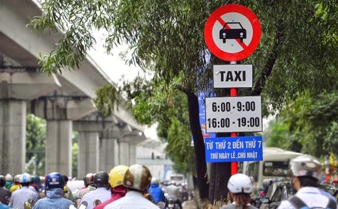 Thời gian và tuyến đường cấm taxi mới nhất