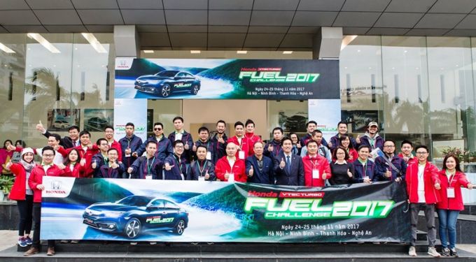 H&agrave;nh tr&igrave;nh Honda VTEC TURBO Fuel Challenge 2017 lần lượt đi từ H&agrave; Nội qua Ninh B&igrave;nh, Thanh H&oacute;a v&agrave; kết th&uacute;c tại Nghệ An.